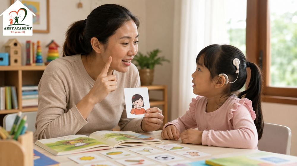 Cha mẹ hỗ trợ trẻ khiếm thính giao tiếp tại nhà