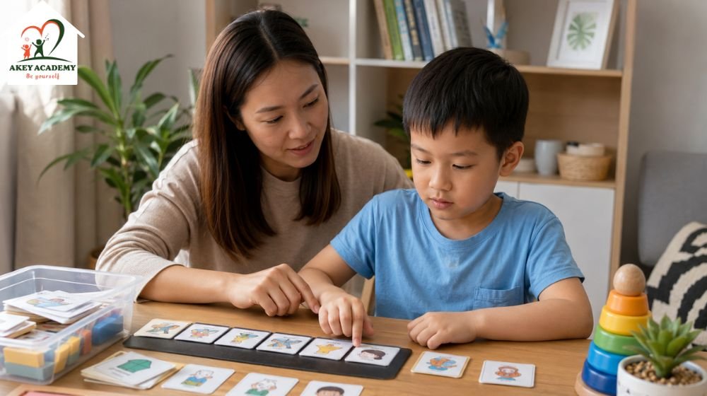 Cha mẹ hỗ trợ trẻ tự kỷ bằng lịch trình trực quan tại nhà