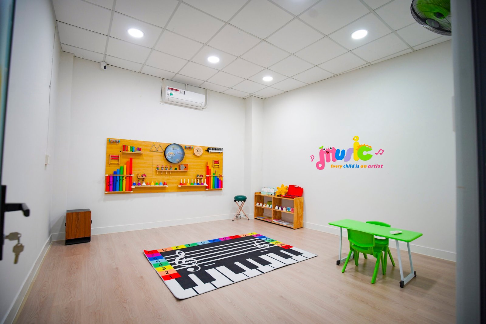 Phòng cảm thụ âm nhạc tại AKey Academy
