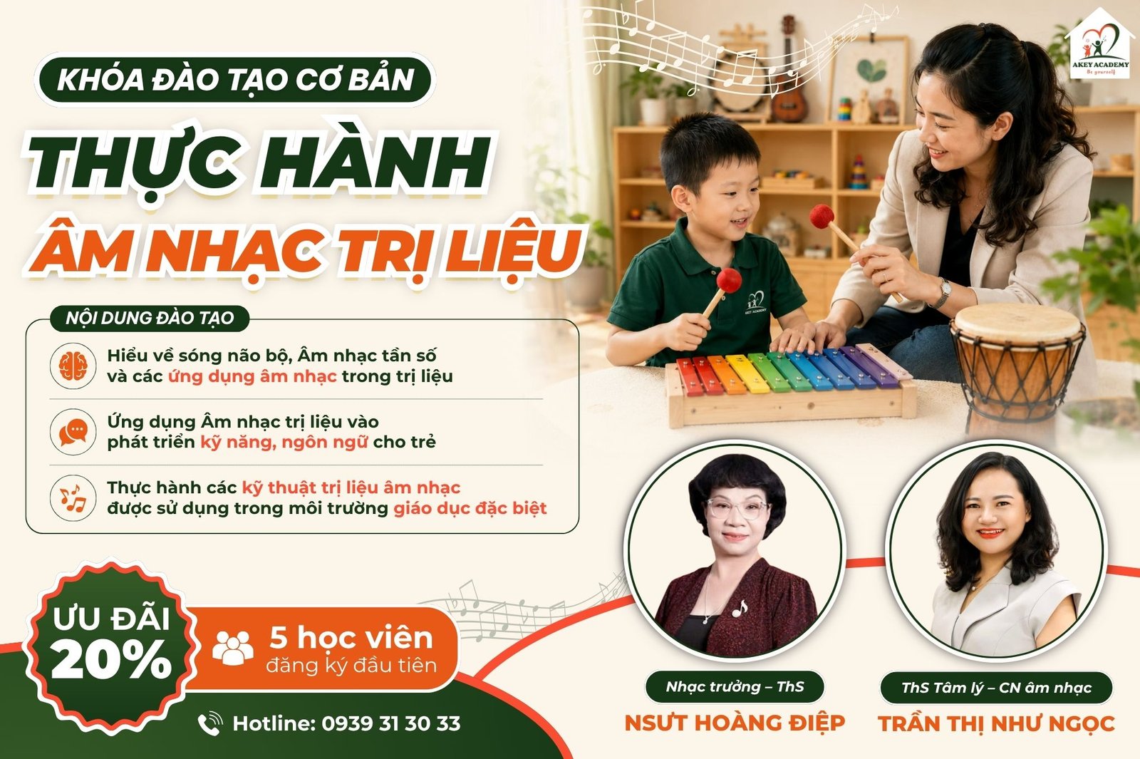 Khóa học Âm nhạc trị liệu