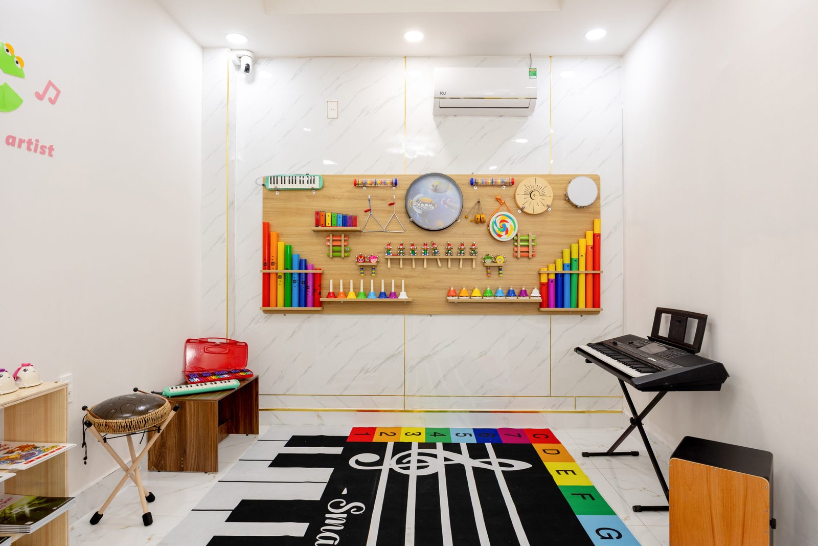 Phòng cảm thụ âm nhạc tại AKey Academy