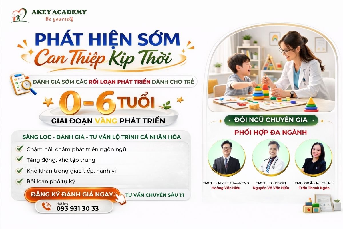 Dịch vụ đánh giá và sàng lọc phát triển cho trẻ tại AKey Academy