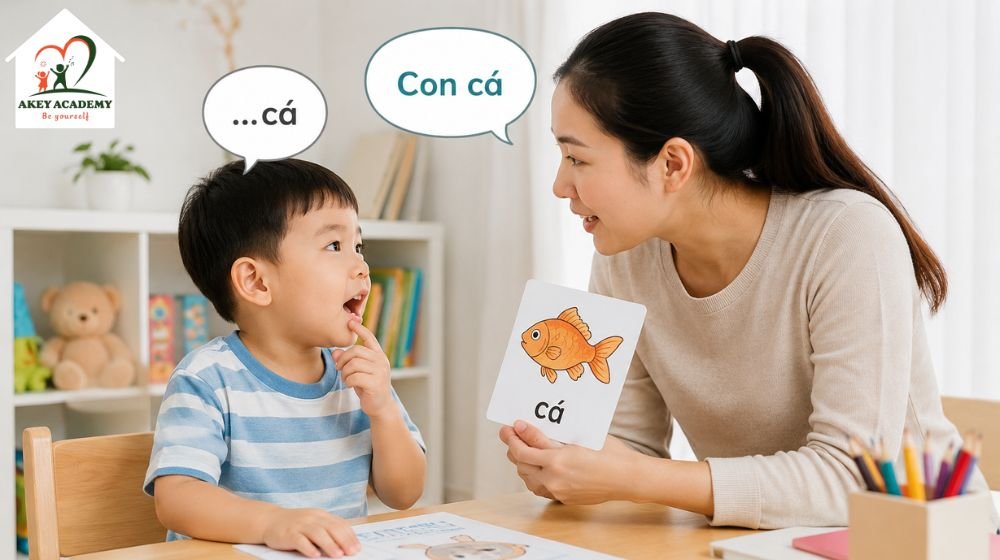 Nói không rõ, bỏ âm hoặc thay âm là dấu hiệu ba mẹ nên lưu ý.