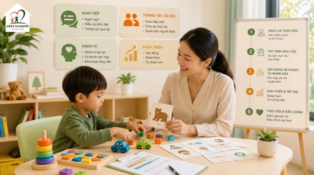 Đánh giá tự kỷ giúp xác định khó khăn phát triển và xây dựng lộ trình can thiệp phù hợp cho trẻ