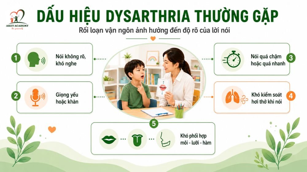 Dấu hiệu Dysarthria thường gặp ở trẻ em và người lớn