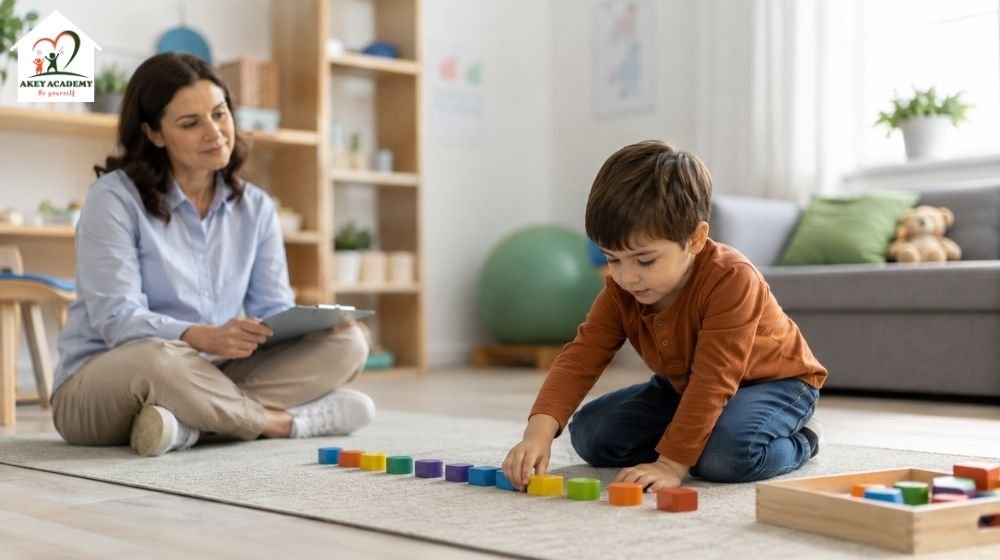 Trẻ tự kỷ thoái lui mất dần kỹ năng đã từng có như lời nói, giao tiếp mắt, chỉ tay và phản hồi tên gọi.